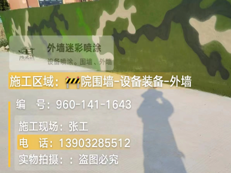 汕尾 迷彩漆喷涂价格（按平方米计费）